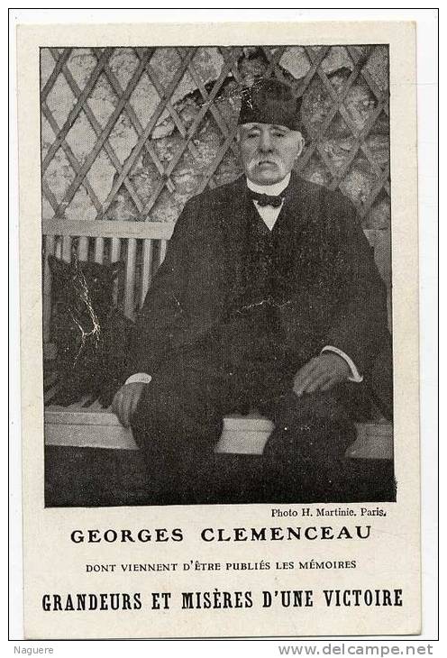 GUERRE 14 / 18  -  GEORGES CLEMENCEAU  -  GRANDEUR ET MISERE D UNE VICTOIRE - Guerra 1914-18