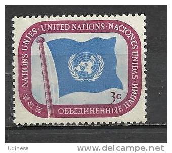 UNITED NATIONS NEW YORK 1951  -  DEFINITIVE 3  - MNH MINT NEUF NUEVO - Ongebruikt
