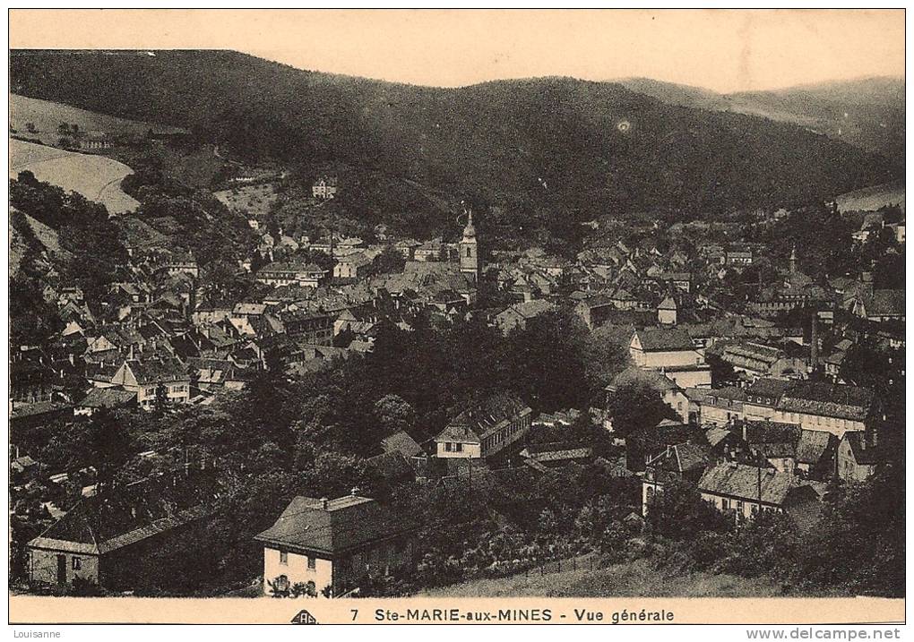 R / 12 / 1 / 34  - STE Marie -aux-Mines  (68 )  Vue Générale - Sainte-Marie-aux-Mines