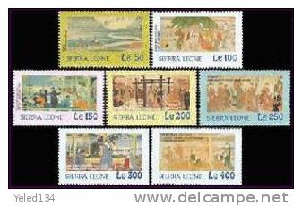 SIERRA LEONE  2440-11  MINT NEVER HINGED STAMPS OF JAPANESE ART  #  212-1, 2 S   ( - Autres & Non Classés