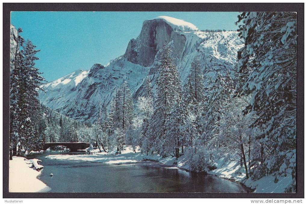 United States PPC CA - Yosemite National Park, California Half Dome And The Merced River In Winter - Yosemite