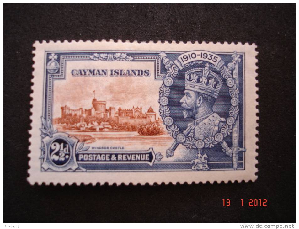 Cayman Is. 1935  K. George V  Silver Jubilee  21/2d     SG109   MH - Cayman Islands