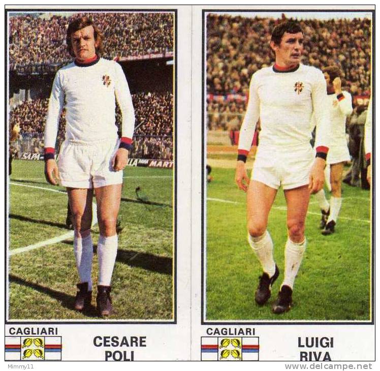 Cagliari - Giocatori- Figurine Panini 1974 /75... - Edizione Italiana