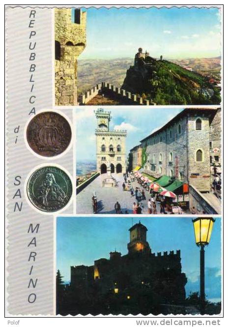 SAN MARINO (vues Multiples) + Reproduction Pieces De Monnaie - . (31976) - Monnaies (représentations)