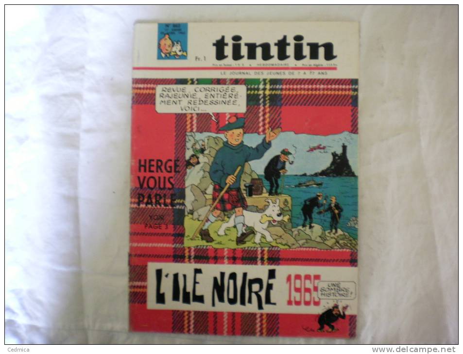 TINTIN LE JOUNAL DES JEUNES N°862  29 AVRIL 1965 - Tintin