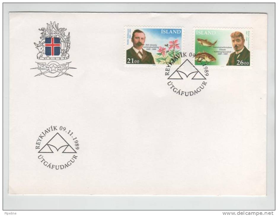 Iceland FDC 9-11-1989 Complete Set - FDC