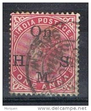 Lote 5 Sellos Service Official INDIA Britanica, Num S 27, 31, 31a, 37, 47 º - 1882-1901 Empire