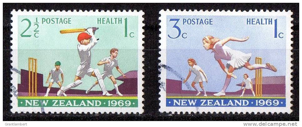 New Zealand 1969 Health Stamps - Cricket Used - Oblitérés