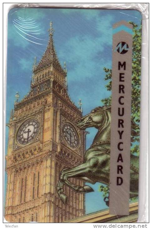 GB UK PRIVEE MERCURY LONDON BIG BEN HORSE CHEVAL HORLOGE MINT IN BLISTER NSB RARE - [ 4] Mercury Communications & Paytelco