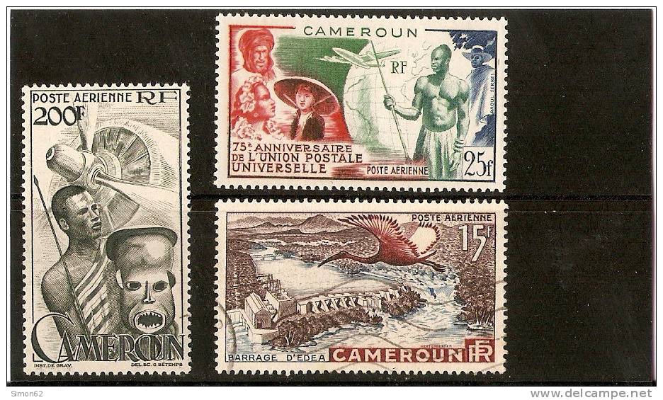 CAMEROUN Poste Aérienne N 40 Neuf Xx N42 Neuf X N 43 Oblitéré - Unused Stamps