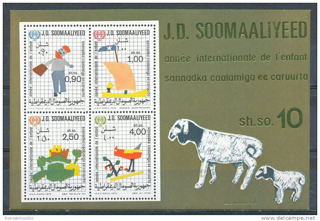 SOMALIA 1979 INTERNATION YEAR OF THE CHILD S/S SC# 474A VF MNH - Somalië (1960-...)