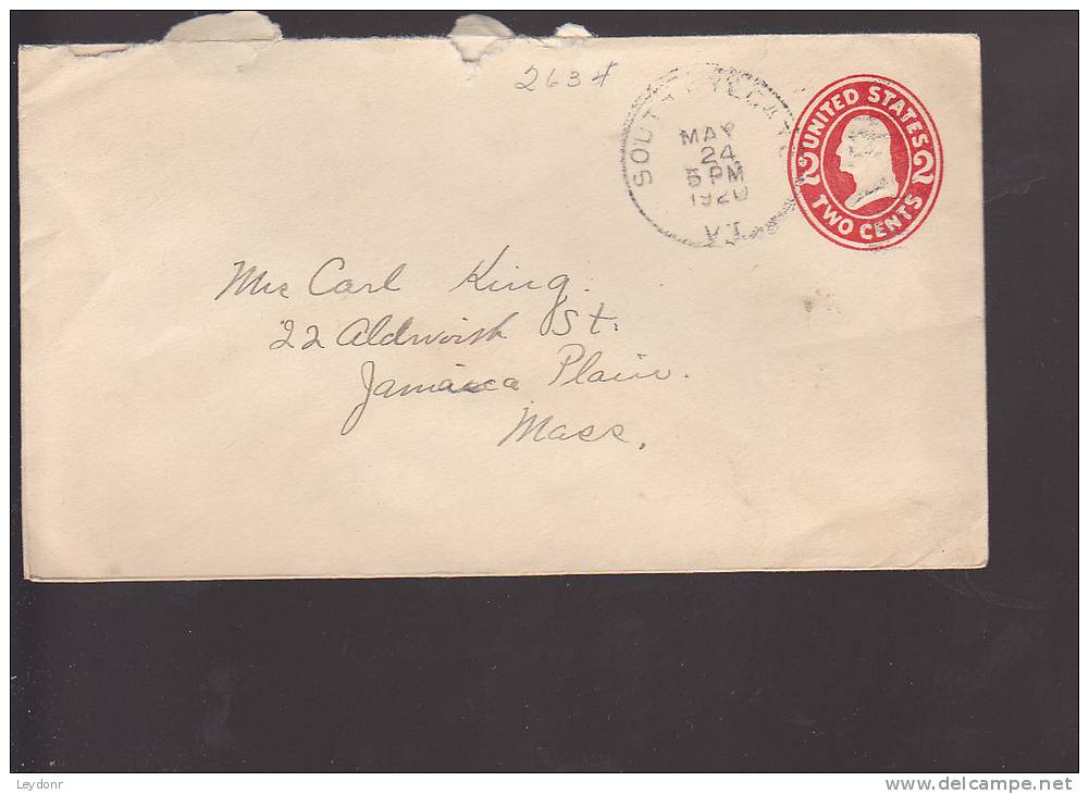 Cover Washington 2 Cent 1920 - 1901-20