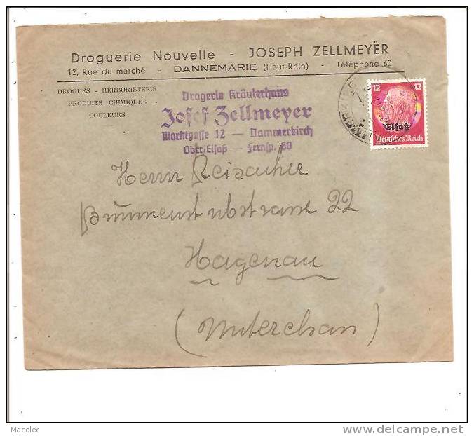 68 DANNEMARIE - Lettres & Documents