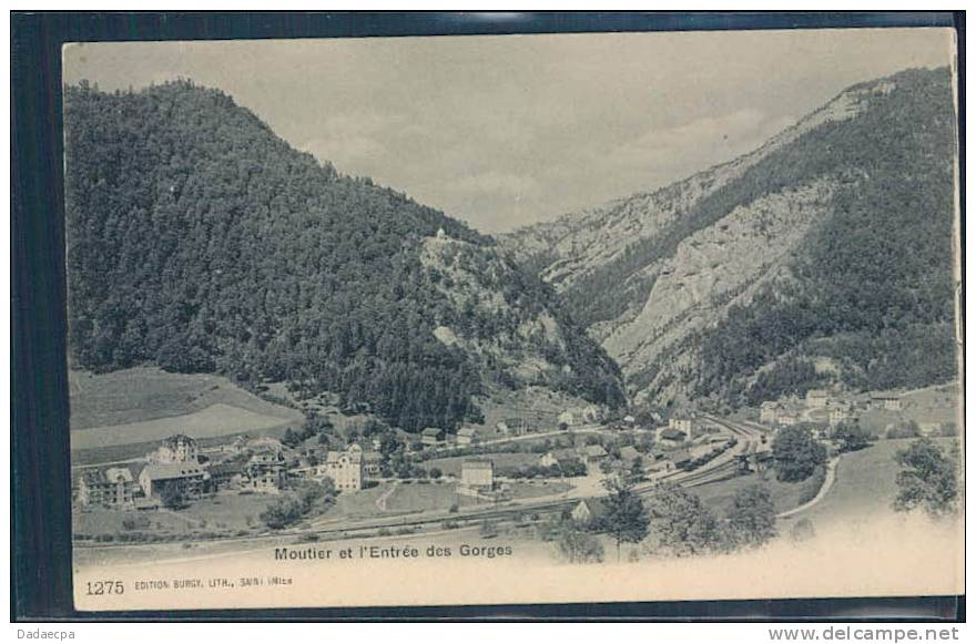 Berne, Moutier Et Entrée Des Gorges, - Moutier