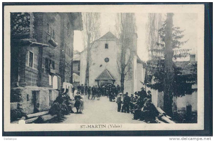 Valais, St-Martin, Eglise, Animée, - Saint-Martin