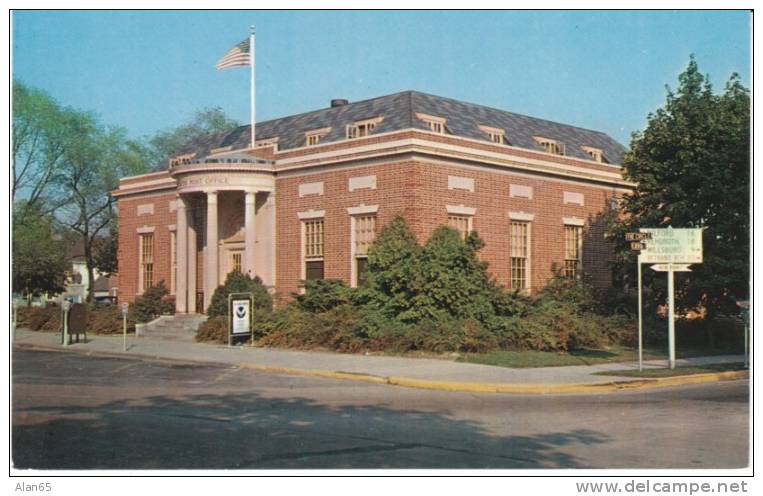 Georgetown DE Delaware, US Post Office, Architecture, On C1950s/60s Vintage Postcard - Other & Unclassified