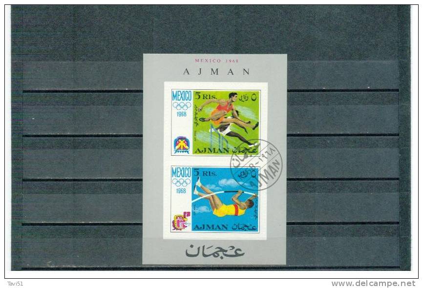 AJMAN , - 1968 -  , Oo , Used , Gestempelt , Mi.Nr. Block 34 A - Ajman