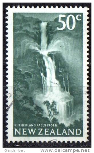 New Zealand 1967 50c Sutherland Falls Used - Oblitérés