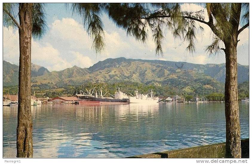 4-CPA-1966-POLYNESIE-ILE TAHITI-PORTS-COMMERCE-PLA ISANCE-LA RADE-TBE - Französisch-Polynesien