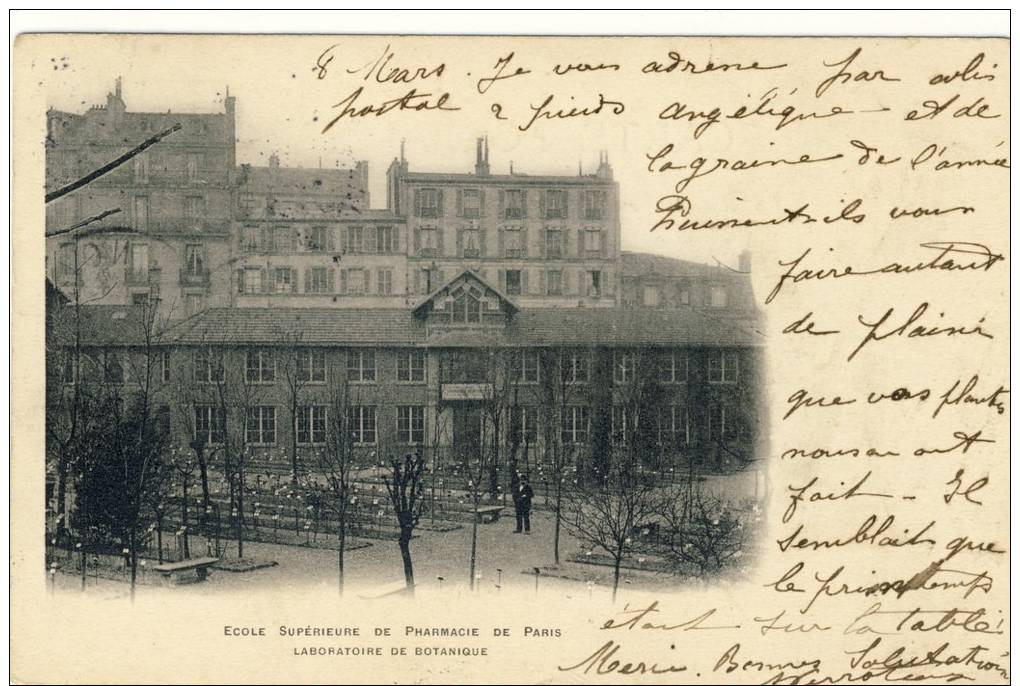 ECOLE  SUPERIEUR  DE  PHARMACIE  DE  PARIS : LABORATOIRE  DE  BOTANIQUE - Bildung, Schulen & Universitäten