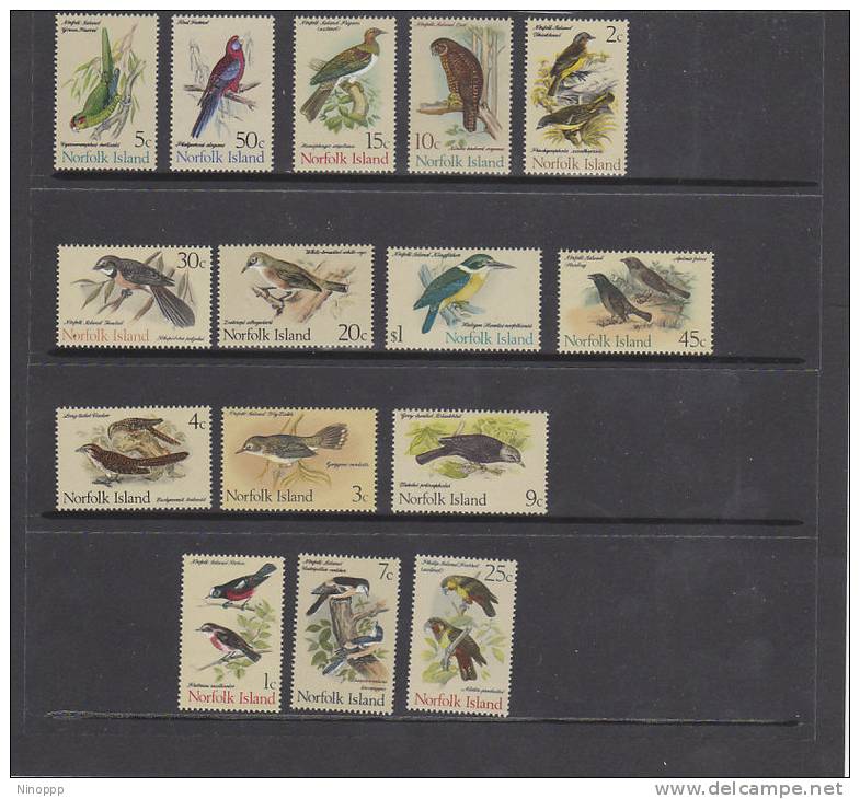 Norfolk Island-1970-71 Birds ASC 106-120 MNH - Norfolk Island