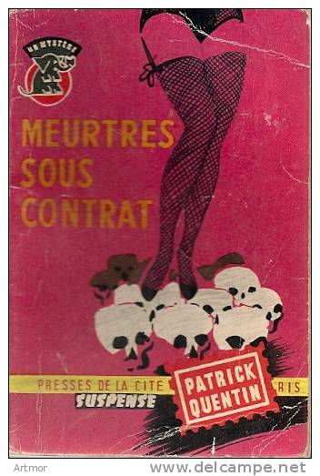 UN MYSTERE N° 437 -EO -1959 - QUENTIN - MEURTRES SOUS CONTRAT - Presses De La Cité