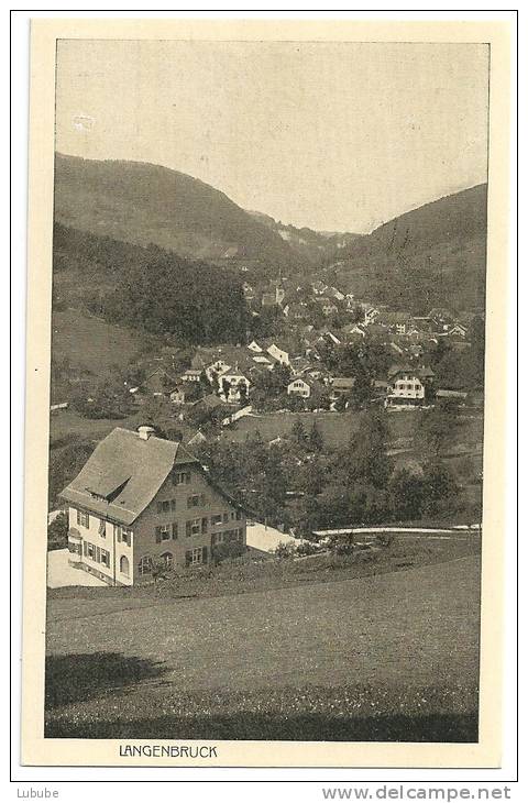 Langenbruck - Dorfansicht             Ca. 1920 - Langenbruck