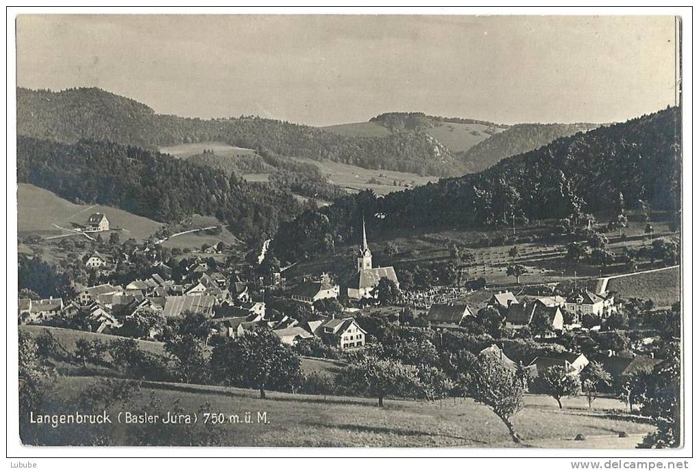 Langenbruck - Basler Jura              1924 - Langenbruck