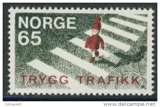 Norway Norge Norwegen 1969 Mi 582 YT 537 ** Pedestrian-crossing / Fußgängerübergang - Road Safety Campaign - Accidentes Y Seguridad Vial