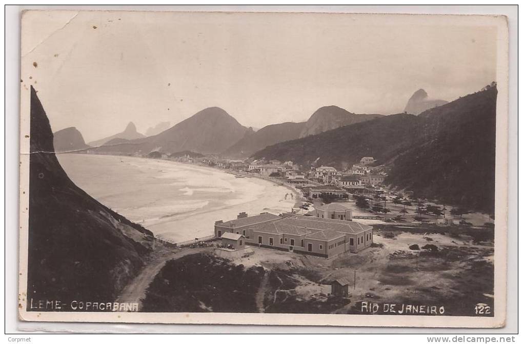 LEME - COPACABANA - RIO DE JANEIRO Old POSTCARD Sent In 1928 From TENERIFE To SAN LUIS - Argentina - Copacabana