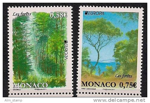 2011 Monaco Mi. 3039-40**MNH  Europa - 2011