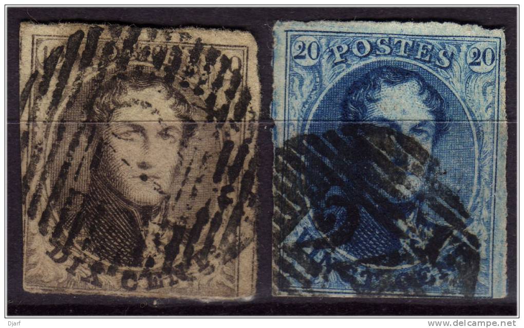 83 - Paire De Médaillons 10c + 20c. Au Moins 1 Des Timbres A Deux Belles Marges. - 1849-1865 Medallions (Other)