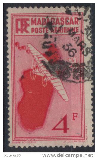 MADAGASCAR POSTE AERIENNE N° 6 Oblitéré   *** PETIT PRIX *** - Aéreo