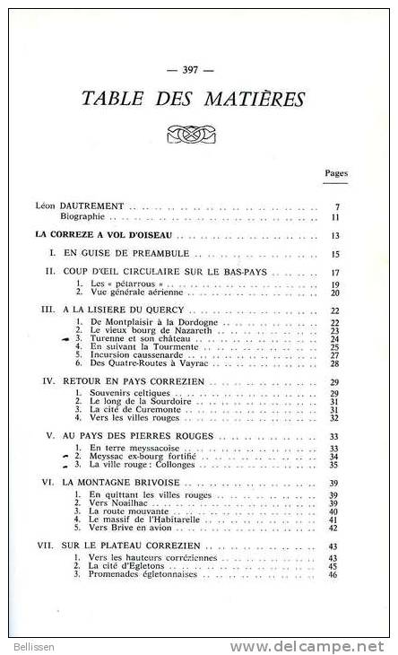 La Corrèze à Vol D'oiseau Et En Zig-zag, Par Léon DAUTREMENT, Sté Archéologique De Corrèze, 1980, Limousin - Limousin