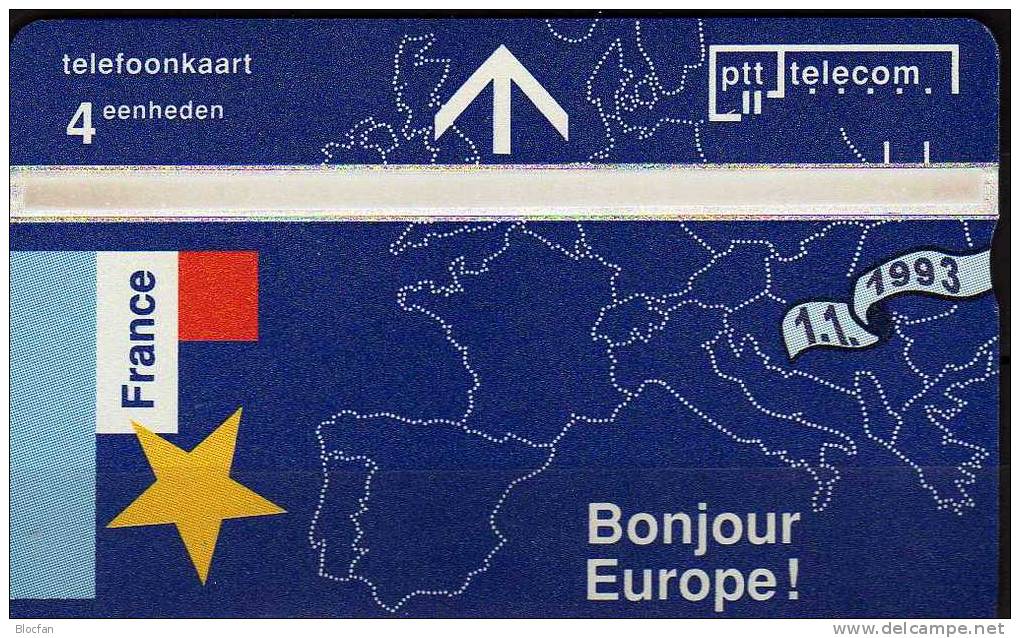 EU Binnenmarkt 1993 F Bonjour Europe France ** 12€ MINT Telefoonkaart Good Morning Europe TC 302L Of Netherlands - 1993