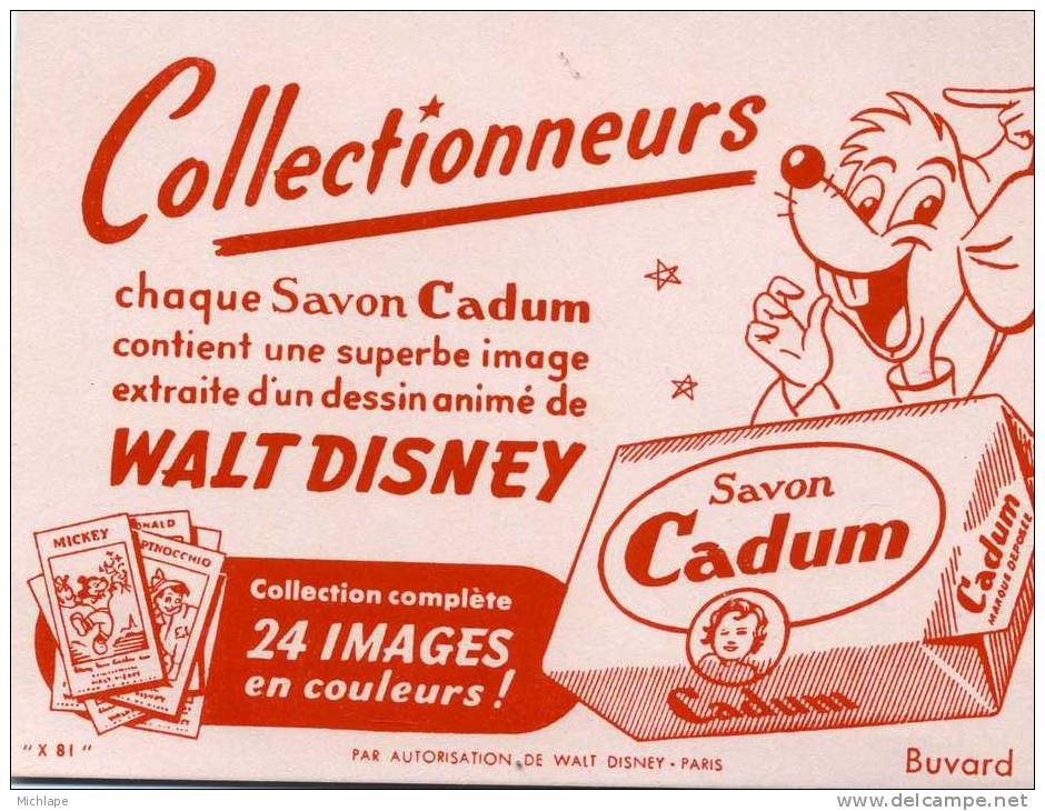 BUVARD    SAVON CADUM   11X16 - Parfums & Beauté