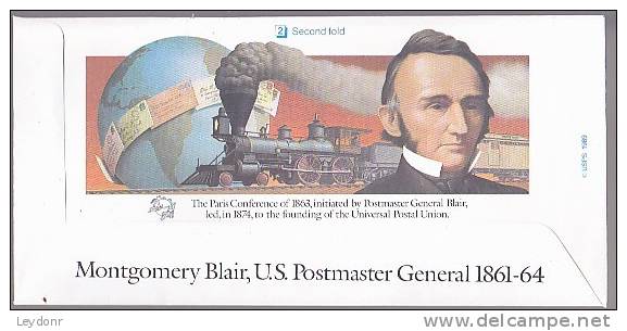 President Abraham Lincoln And Montgomery Blair - Aerogramme - Stamped Wrapper - 1981-00