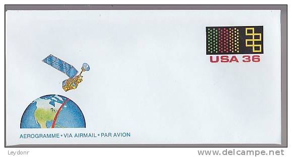 Weather Satellites, 25th Anniversary  - Aerogramme - Stamped Wrapper - 1981-00