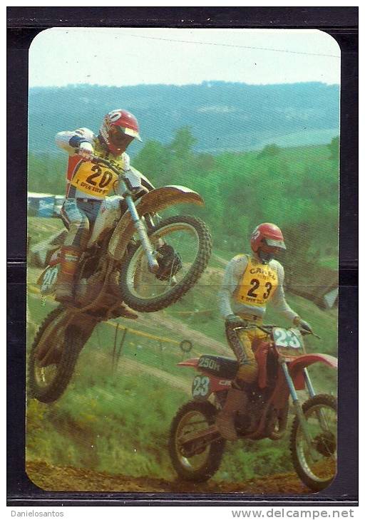 1988 Pocket Poche Bolsillo Calender Calandrier Calendario  Motorbikes Motorcycles Motos Motocross - Grand Format : 1981-90