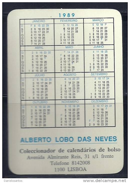 1989 Pocket Poche Bolsillo Calender Calandrier Calendario  Motorbikes Motorcycles Motos Motocross - Big : 1981-90