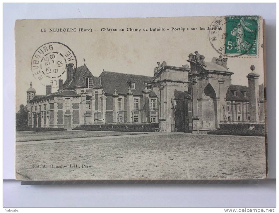 (27) - LE NEUBOURG - CHATEAU DU CHAMP DE BATAILLE - COTE DU PARC - 1912 - Vernon
