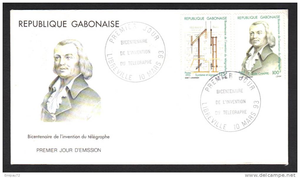 GABON-Enveloppe 1er Jour Du 4 Mai 1993-LIBREVILLE- - Gabon (1960-...)