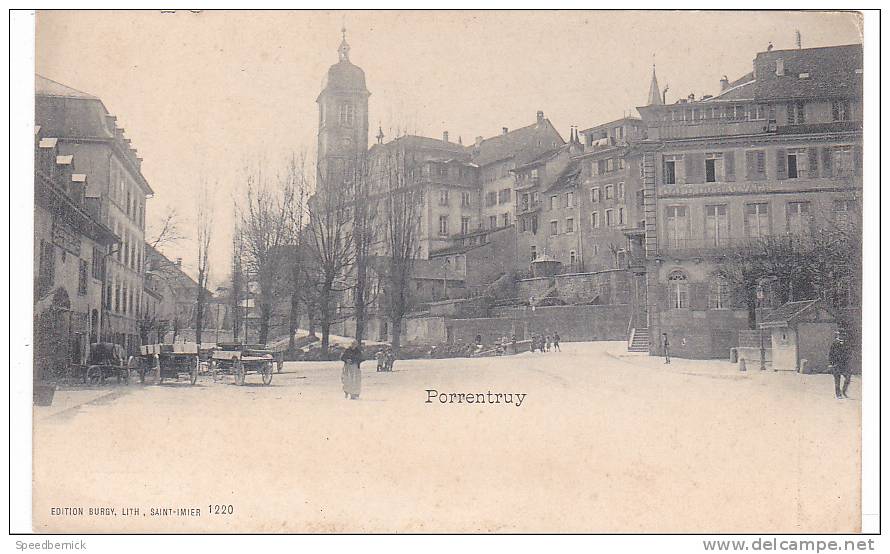 19682 Porrentruy, éd Burgy, Lith Saint Imier 1220. - Porrentruy