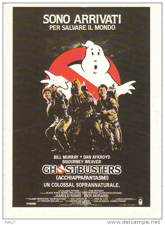 CINEMA CARTONCINO PUBBLICITARIO FILM -  GHOSTBUSTERS 1984 - Publicité Cinématographique