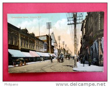 Canada > British Columbia > Victoria  Government Street  Trolley Ca 1910     =====  Ref  390 - Victoria