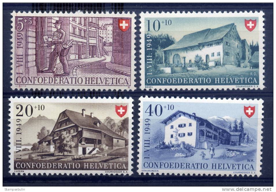 1949 COMPLETE SET PRO PATRIA MNH ** - Unused Stamps