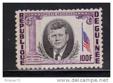 GUINEE-Timbre De La Poste Aerienne N°40-oblitéré - Kennedy (John F.)