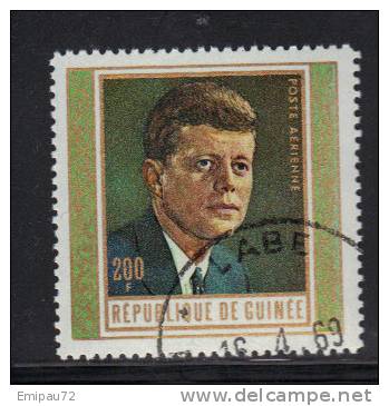 GUINEE-Timbre De La Poste Aerienne N°90-oblitéré - Kennedy (John F.)