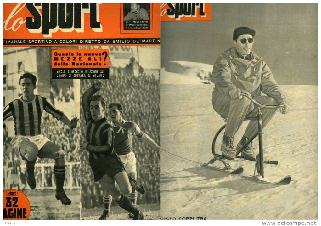 SPORT ILLUSTRATO 1952 CALCIO JUVENTUS NOVARA ATLETICA SCI COPPI E ALTRO - Sport