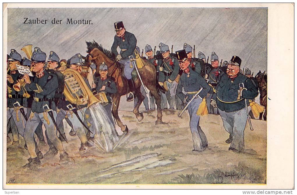 MILITARIA - HUMOUR : ZAUBER DER MONTUR - ILLUSTRATION SIGNÉE: SCHOENPFLUG - 1909 - B.K.W.I. (j-966) - Schönpflug, Fritz
